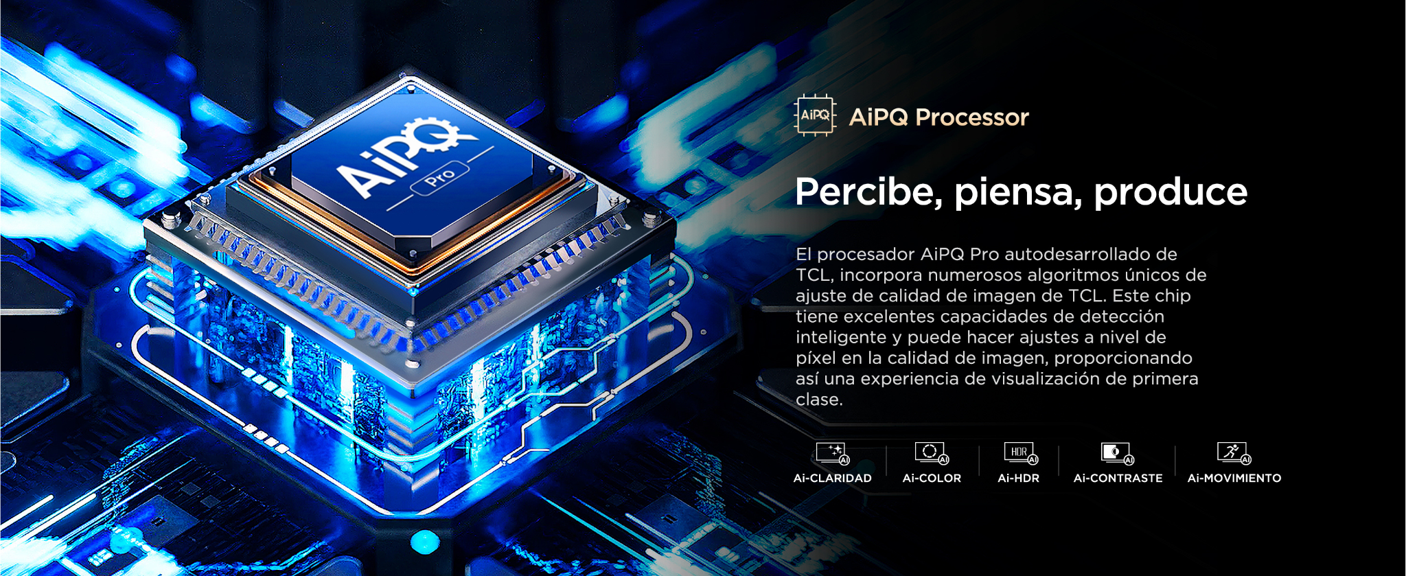 Procesador AiPQ Pro de TCL